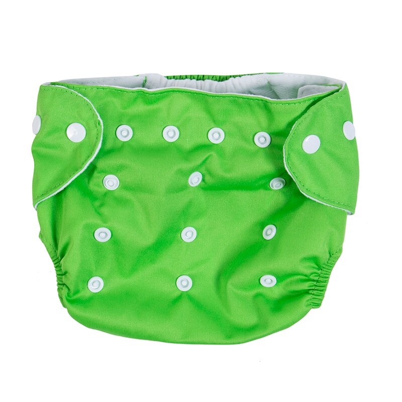 Verstelbare Herbruikbare Baby Kids Jongens Meisjes Doek Luier Luiers 1Pc Wasbare Solid Casual Katoen Kinderen Kind luiers: green