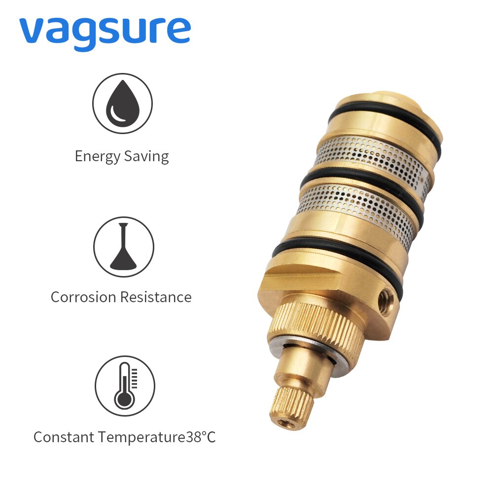 Brass Thermostatic Valve Spool Copper Faucet Cartridge Bath Mixer Tap