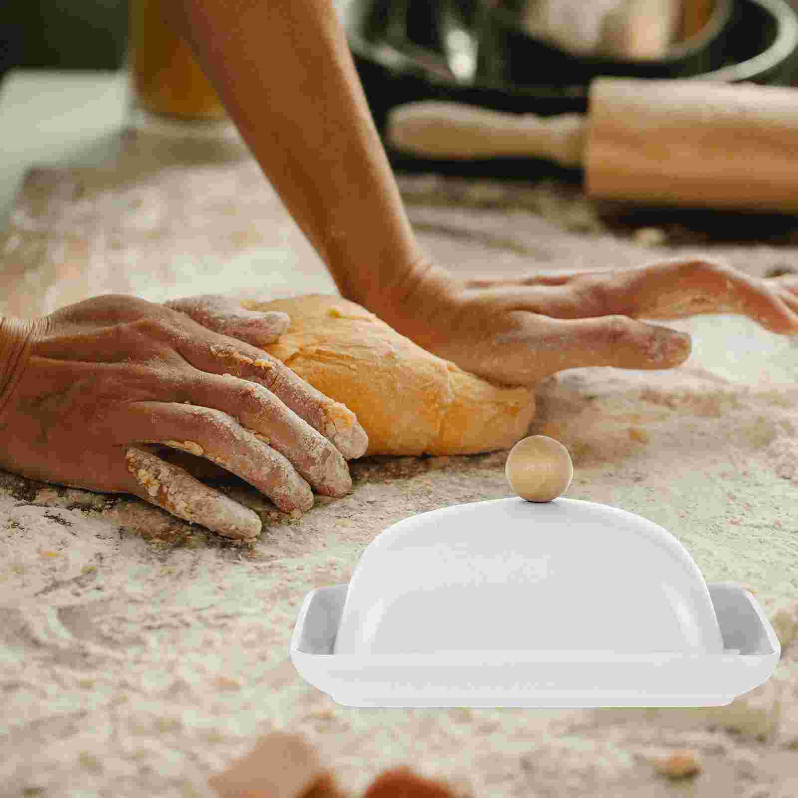 Porte-beurre en céramique, 1 ensemble, plateau à beurre avec couvercle, comptoir de cuisine