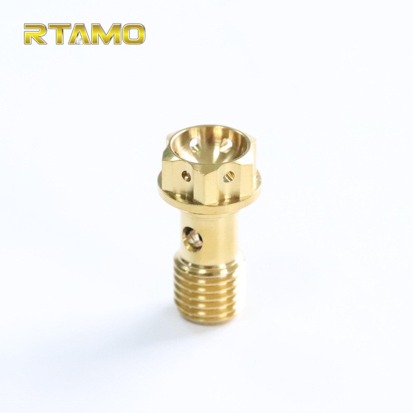Titanium Banjo Bolts M10x1.0/1.25Px19 Hexagon Hollow Head Screws For Brake Hose Line Master Cylinder Motorcyle Parts