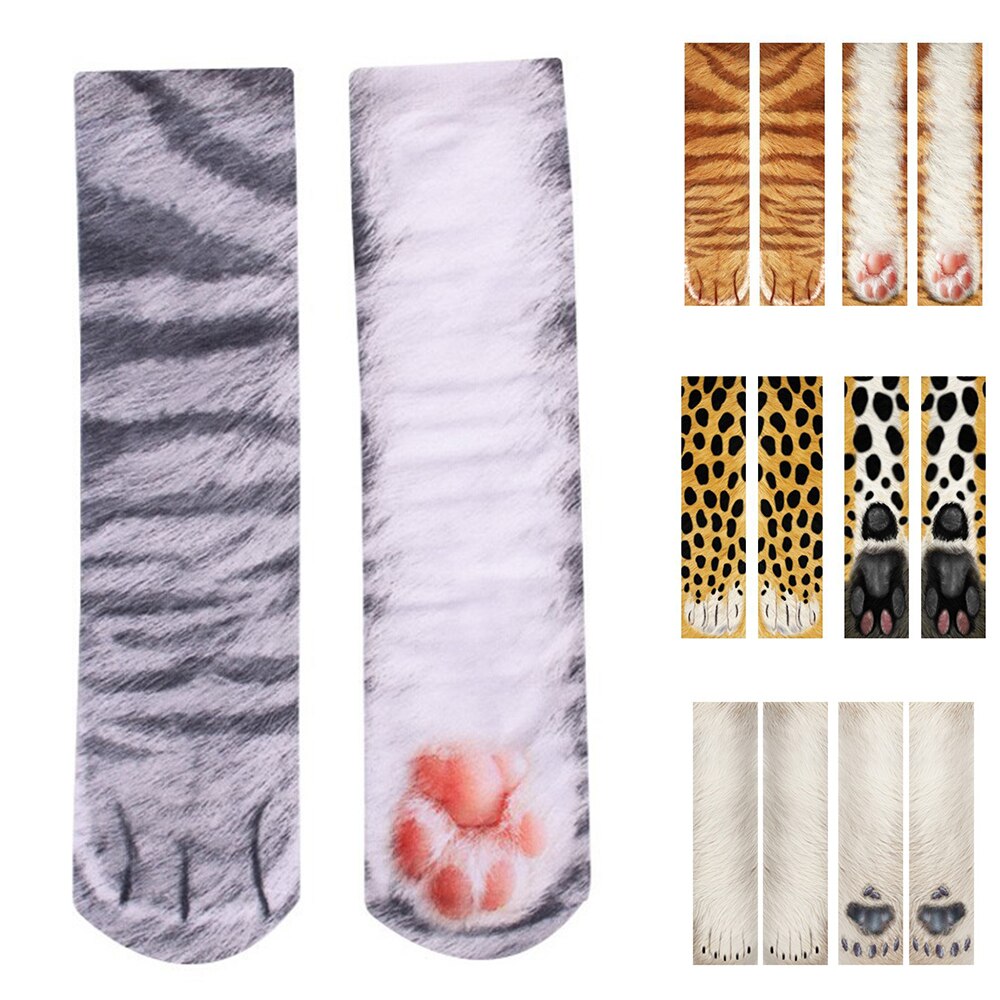 Cotton Socks Women Funny Print Animal Socks Kawaii Cute Casual Happy High Ankle Socks For Men Women 5ZJQ26