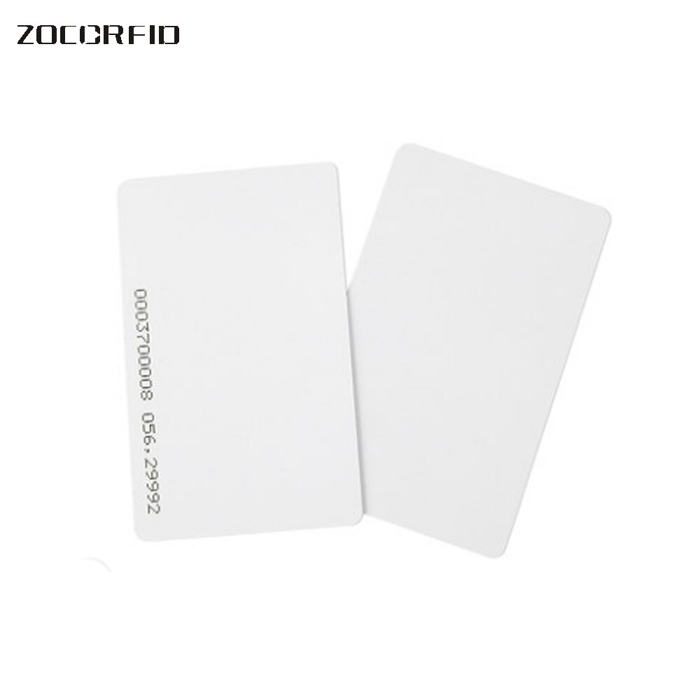 100 unids/lote TK(EM)4100 Tarjeta de Identificación de reacción 125KHZ tarjeta de identificación RFID en blanco apta para Control de acceso tiempo de asistencia