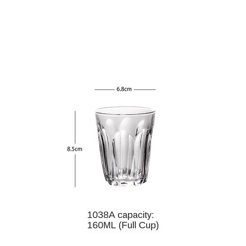 1 stk kaffekop væg glas kop øl kaffe hjerte kopper varmebestandig sund drikke krus te krus gennemsigtig te glas kop: Stil 12 160ml