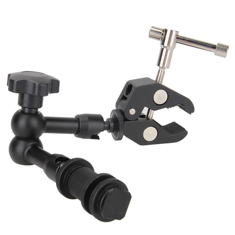 7 Inch Adjustable Friction Articulating Magic Arm + Super Clamp for DSLR LCD Monitor LED Flash Light Camera Accessories