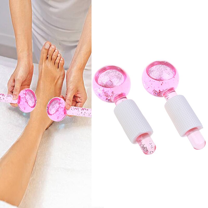 2pc/ set energikylning isklot skönhetsboll ishockey ansikte öga fot kropp massagerulle