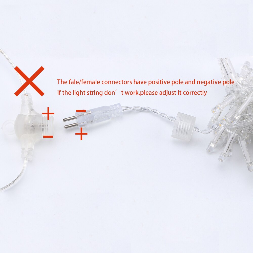 4x2.5m connectable led racimos wedding string lights christmas fairy light led garland outdoor for garden party tree patio decor