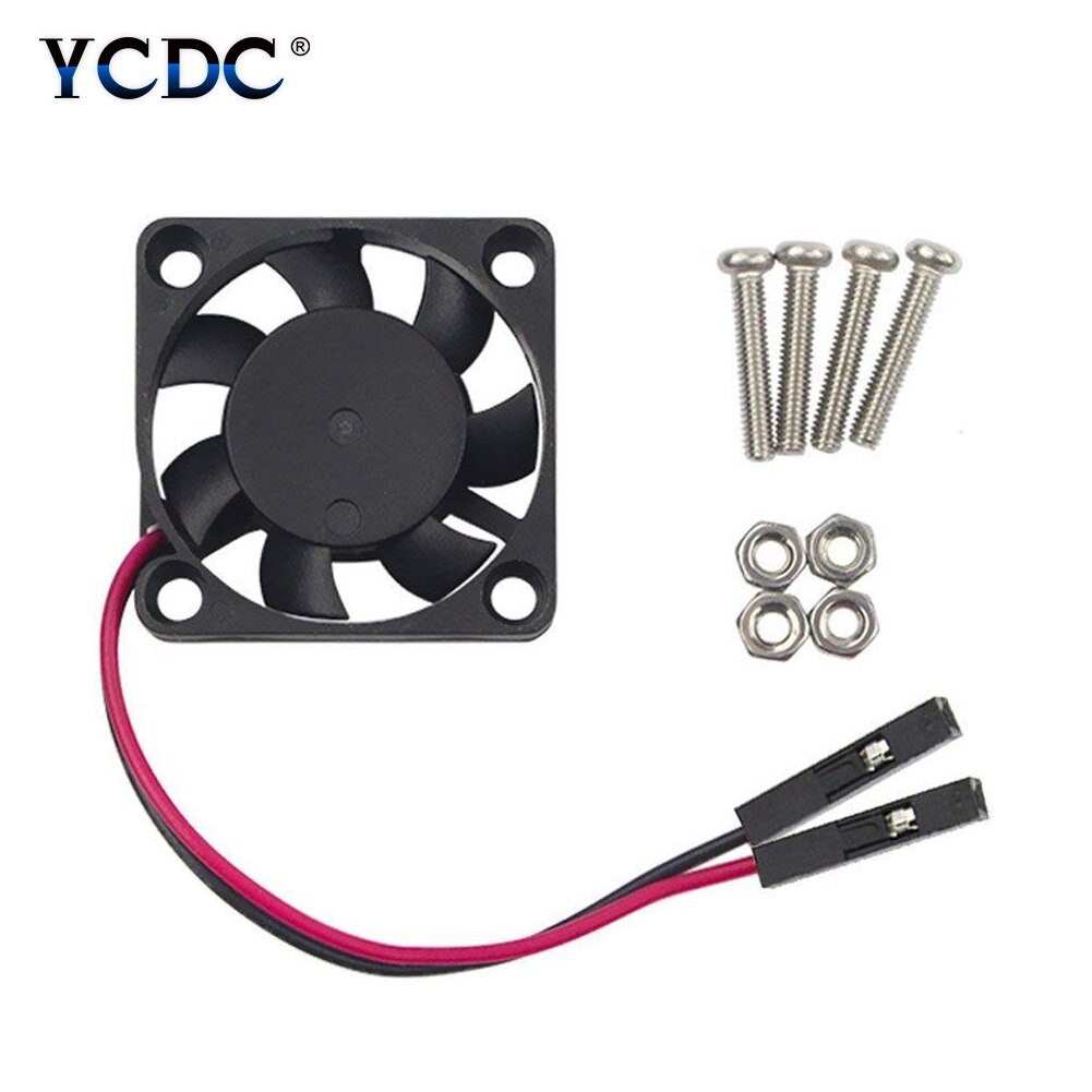 30x30x7mm DC 5V Raspberry Pi ventilador de refrigeración kit de tornillos enfriador de CPU para Raspberry Pi 2 Modelo B, modelo B Pi 3 B + Pi A +