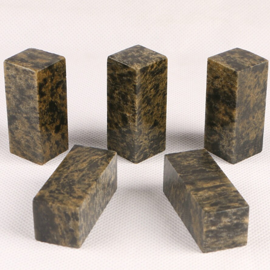 5 pièces timbre chinois sceau pierres vierge Art Signet pour la pratique peinture calligraphie Art fournitures