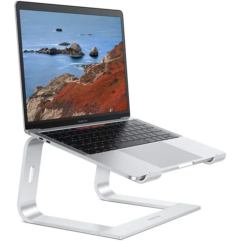 Draagbare laptopstandaard van aluminiumlegering Afneembare laptophouder voor desktop voor MacBook Air/Pro Lenovo en alle laptops 11-16 inch*: Zilver
