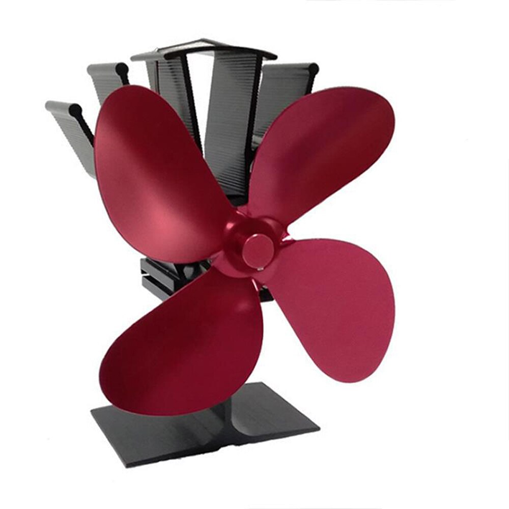 4-- bladige kachels met warmte-aangedreven ventilator, open haard, houtkachel, efficiënte warmteverdeling, ventilator, 8 kleuren optioneel