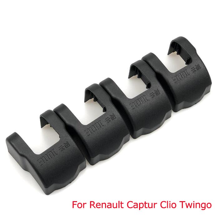 4 stk bil styling tilbehør dørlås anti rustbeskyttelsesdæksel til renault captur clio twingo koleos kadjar megane talisman: Kode 106 sort 4 stk