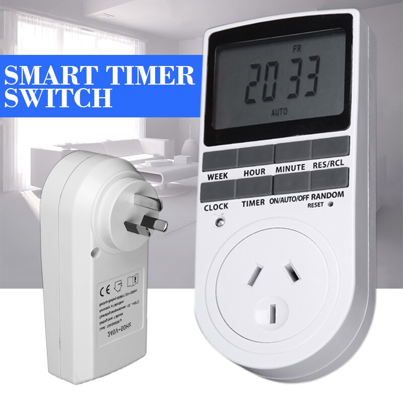 High Accuracy Digital Timer Switch Automation Socket Electric Programmable Power AU Plug Electronic Digital Timer Switch