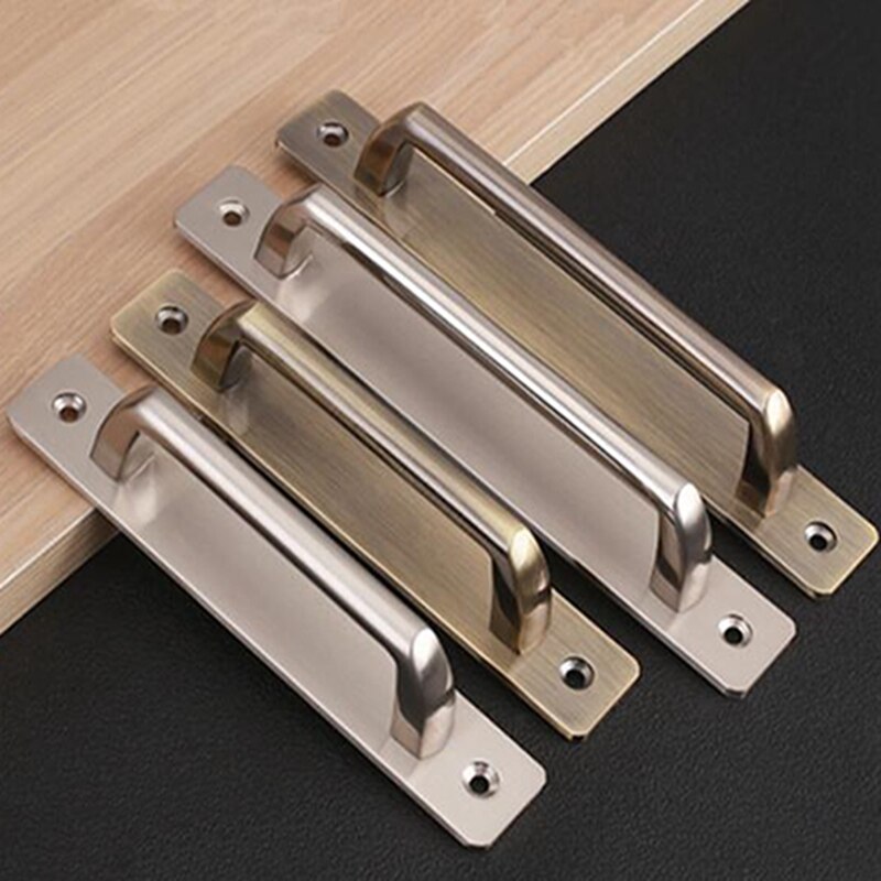 Stainless Steel Door Handles Cupboard Door Knob Silver Drawer Pulls Kitchen Cabinet Knobs And Handles For Furniture Closet Parts