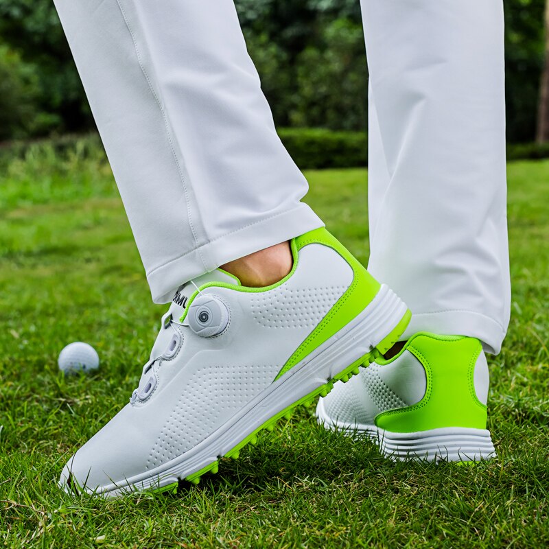 Waterproof Golf Shoes Men Walking Shoes Outdoor Grass Anti Slip Golfing Footwear Male White Athletic Sneakers