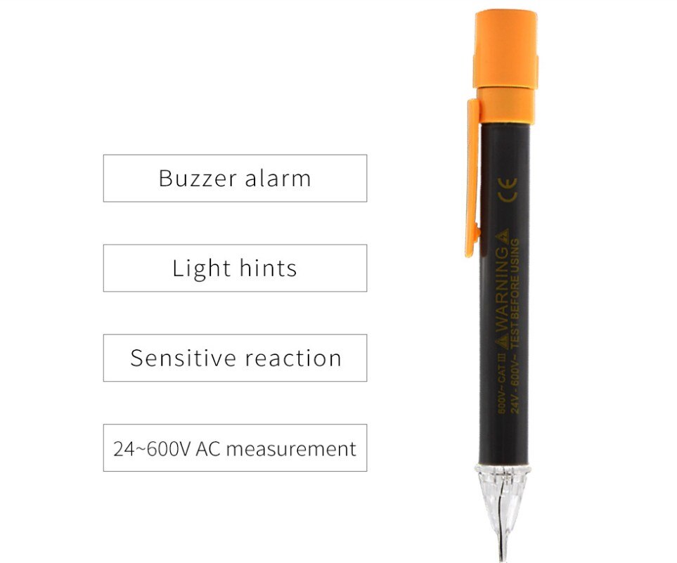 Indicador de fase sem contato CX-1 medidor de sequência de fase fase-qequence caneta fio finder caneta neon-electroscope