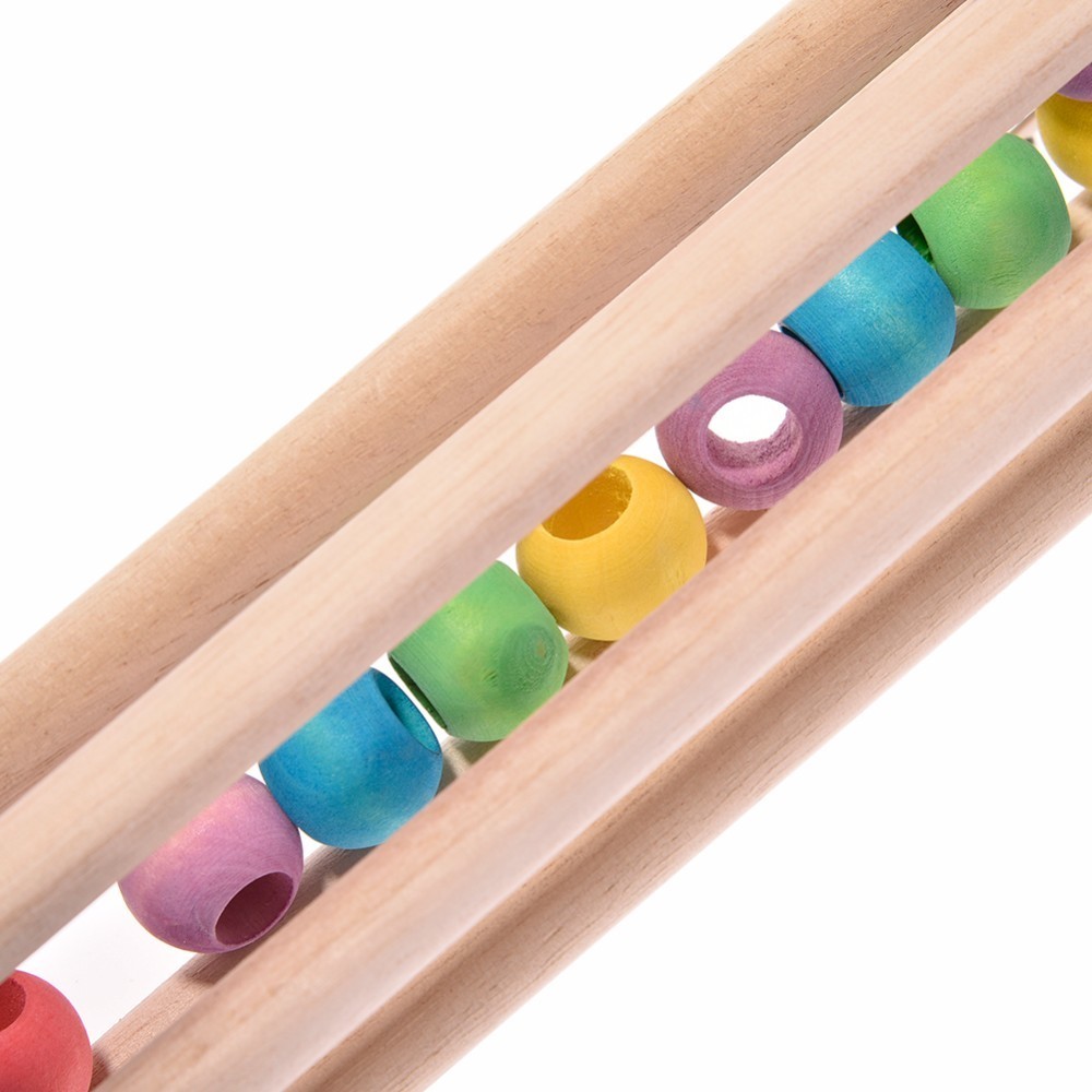 Bird Perch Pet Bird Chew Toys Stand Parrot Ringer Hanging Swing Cage Toy For Cockatiel Parakeet Pet Bird Supplies