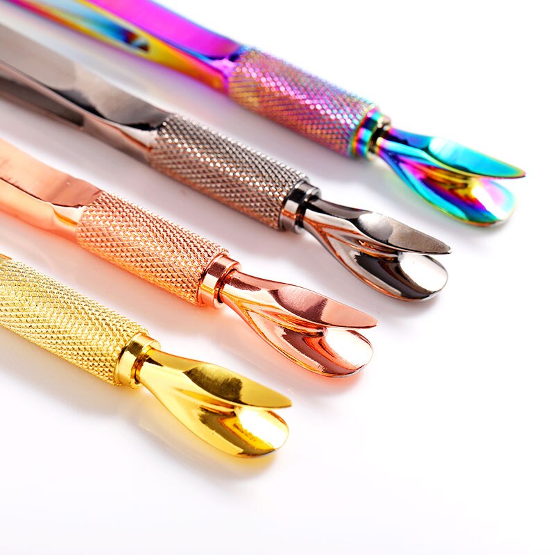 1 Pc Double extrémité multifonctionnel acier inoxydable ongles mise en forme Clips ongles cuticule poussoir tondeuse manucure ongle Art outil