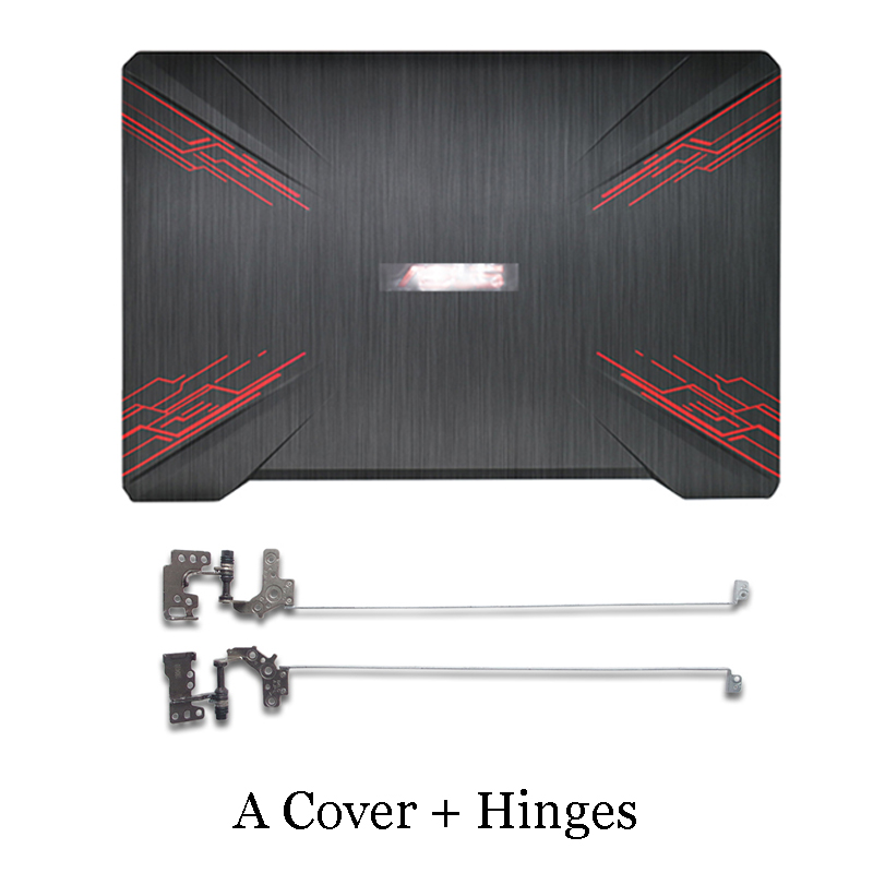 For ASUS FX80 FX80G FZ80G FX504 FX504G ZX80 47BKLLCJN80 Laptop LCD Back Cover Front Bezel Hinges Palmrest Bottom Case A B C D: A Cover Hinges