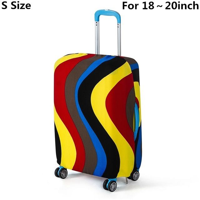 SAFEBET Brand Suitcase Protective Cover Elastic Luggage Protective Cover Sets Travel Accessories Apply To 18 To 30 Inch Cases: Waves S