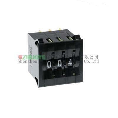 KBPL Thumbwheel Switch 0-9 Digits Thumbwheel Pushwheel Decimal Switches 30.5x8mm Plate Mount Red Black Ultrasonic switch