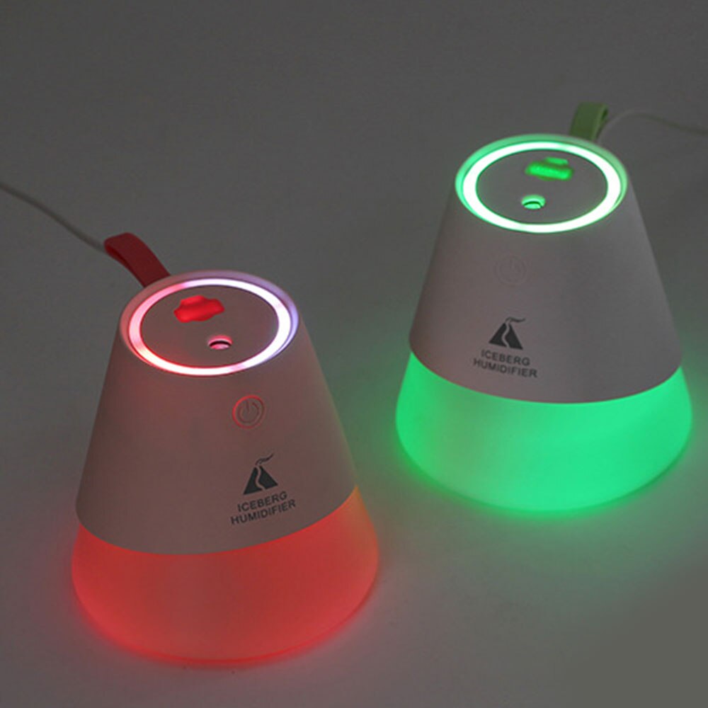 Ultrasonic Mini Air Humidifier 200ML Aroma Essential for Home Car USB Fogger with LED Night Lamp and Small fan triad