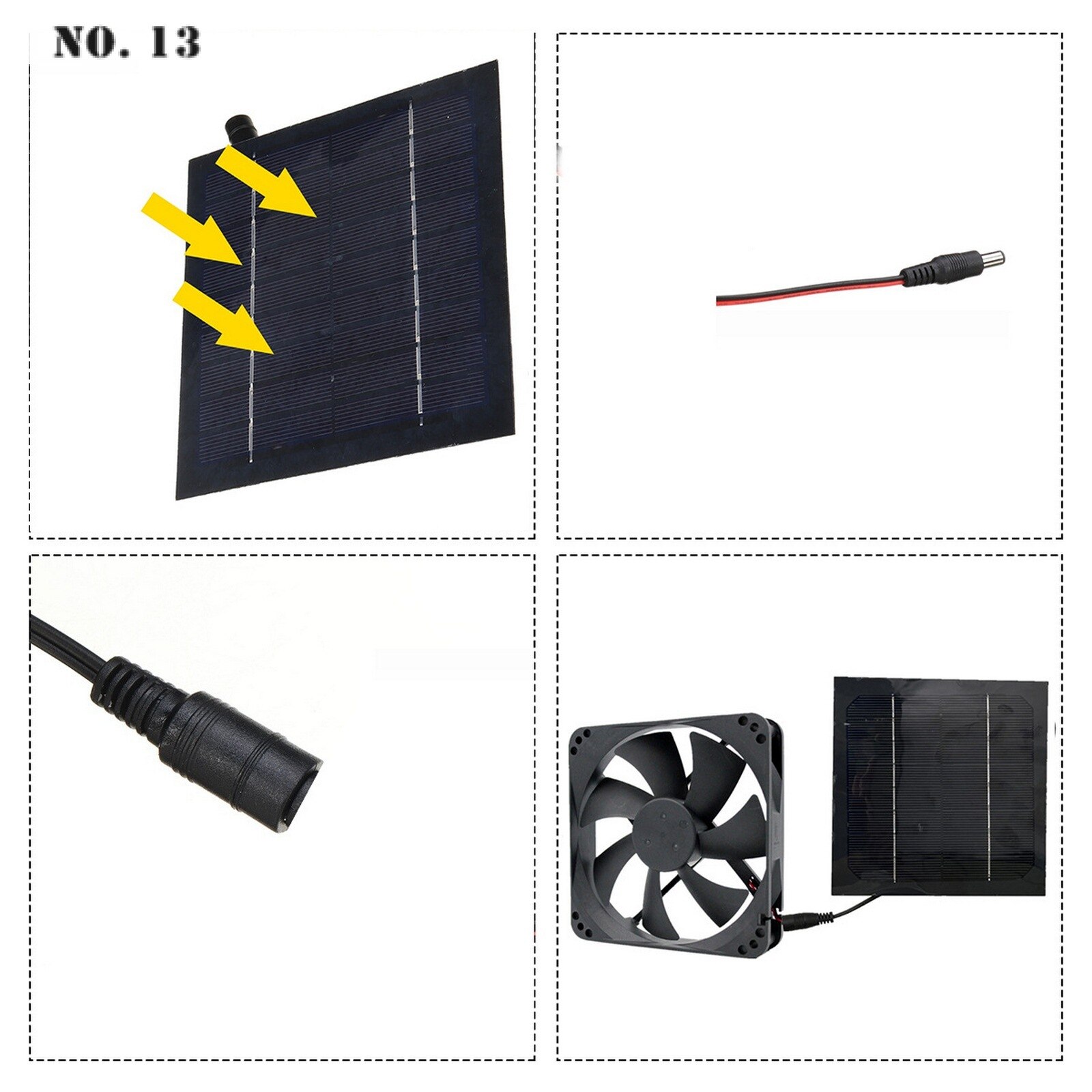 20W Solar Fan Mini Exhaust Fan for Bathroom , Kitchen Solar Exhaust Mini Fan Home Cooling and Heating Ventilation Equipment