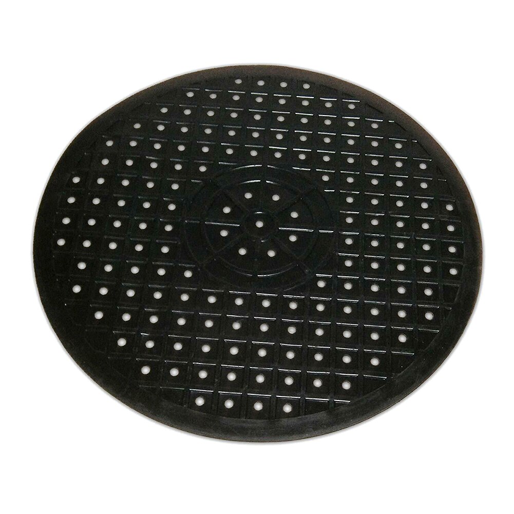 Zachte Rubber Multifunctionele Tafel Isolatie Keuken Badkamer Protector Sink Mat Gerechten Drogen Anti Slip Thuis Quick Drain: Black Round