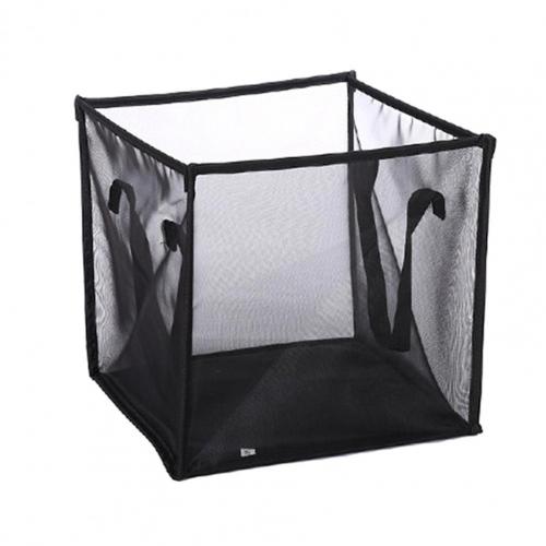 Cesta de ropa sucia plegable Pop Up, cesta de clasificación de ropa sucia de malla abierta, cesto de almacenamiento para el hogar, bolsas organizadoras para ropa sucia, dormitorio universitario: Black Single Tier