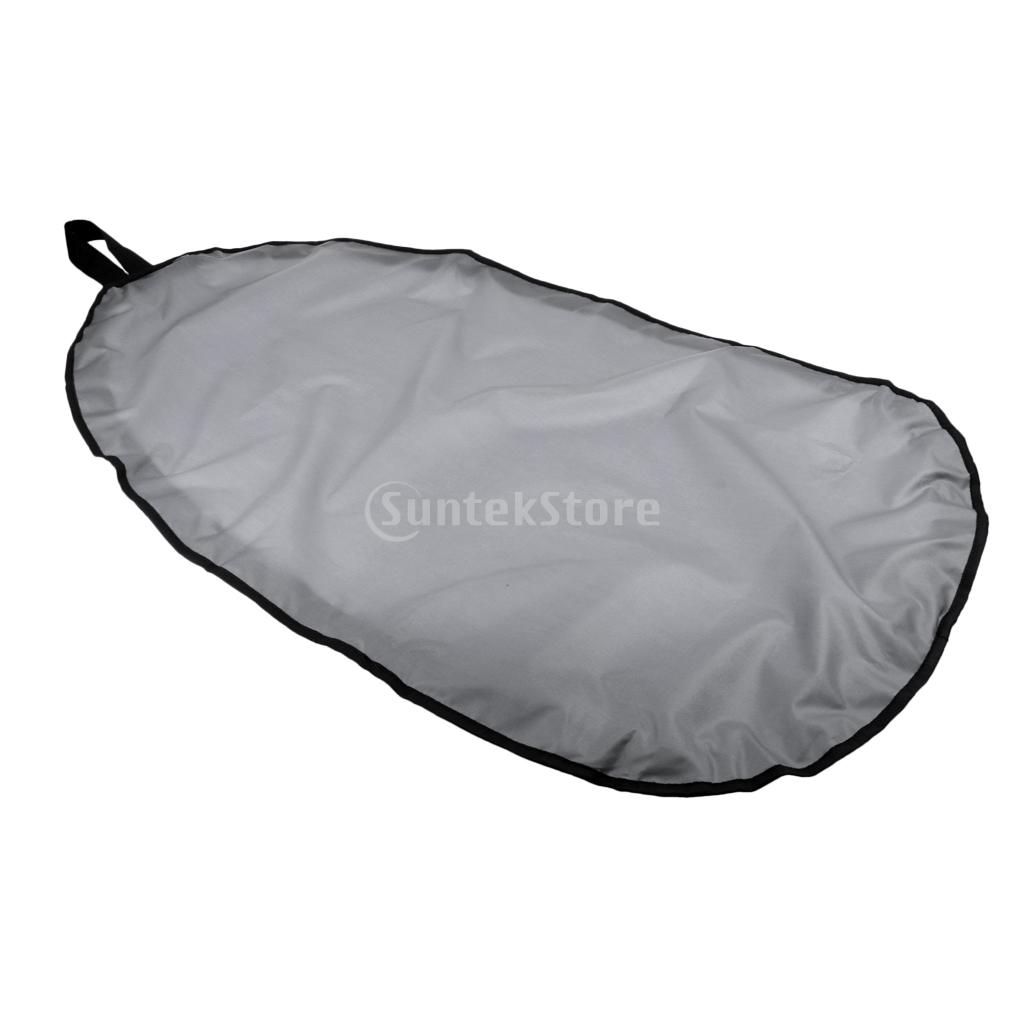 Cubierta de cabina de Kayak Oxford 300D Premium, accesorios de escudo de almacenamiento, impermeable, protección contra el polvo UV, ajustable: L Gray 