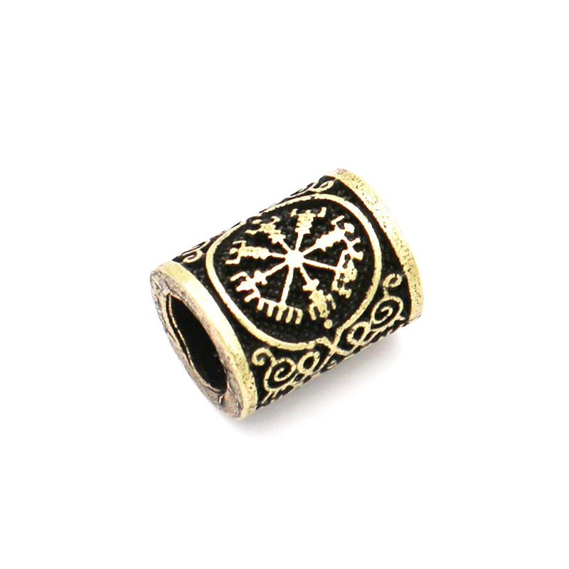 5 stuks Viking Kralen Haar Vlecht Baard Dreadlock Kralen 8mm Gat Sieraden Armband Maken Metalen Kraal DIY Accessorries: Roze
