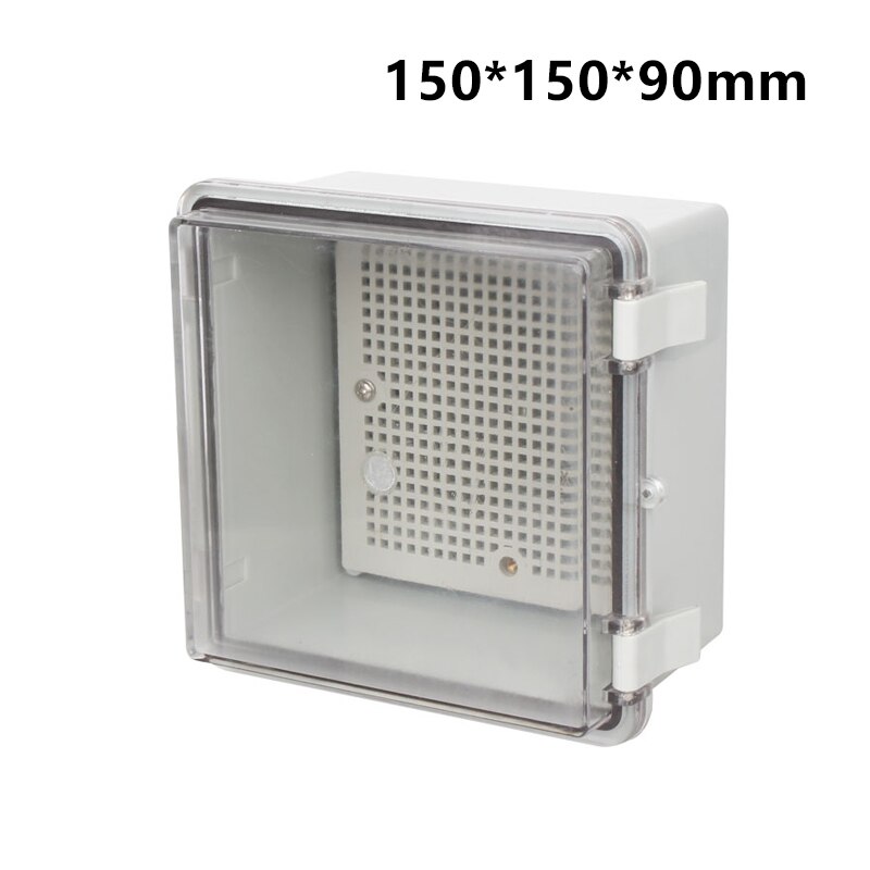 ABS Waterproof Plastic Enclosure With Hasp Electrical Distribution Box Electrical Junction Box Outdoor Sealed Switch Power Case: 150-150-90-V