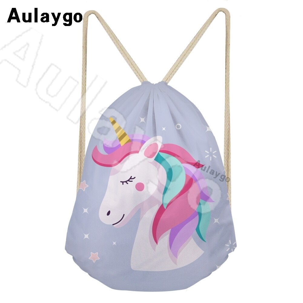 Aulaygo 3d unisex eenvoudige duurzame zwarte rugzak schattige witte kattenprint schoudertas kinderreisschoenen touwtassen rugzakken: Duidelijk