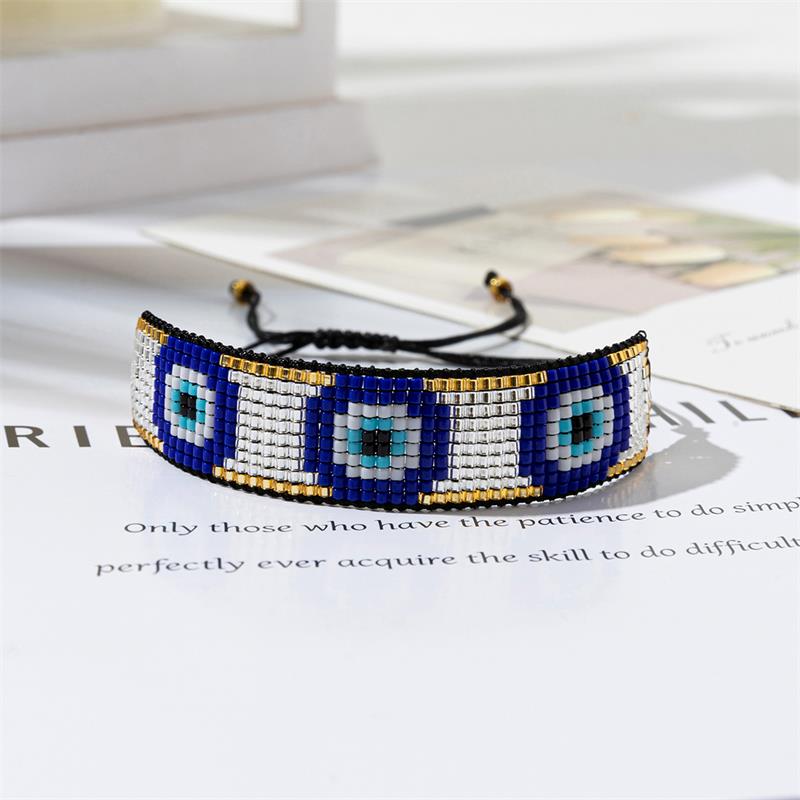 Bluestar Turkish Boze Oog Armband Voor Vrouwen Mannen Gelukkig Gevlochten String Mode Boho Armband Paar Vriendschap Wens Cadeau Sieraden: Hot Stamping
