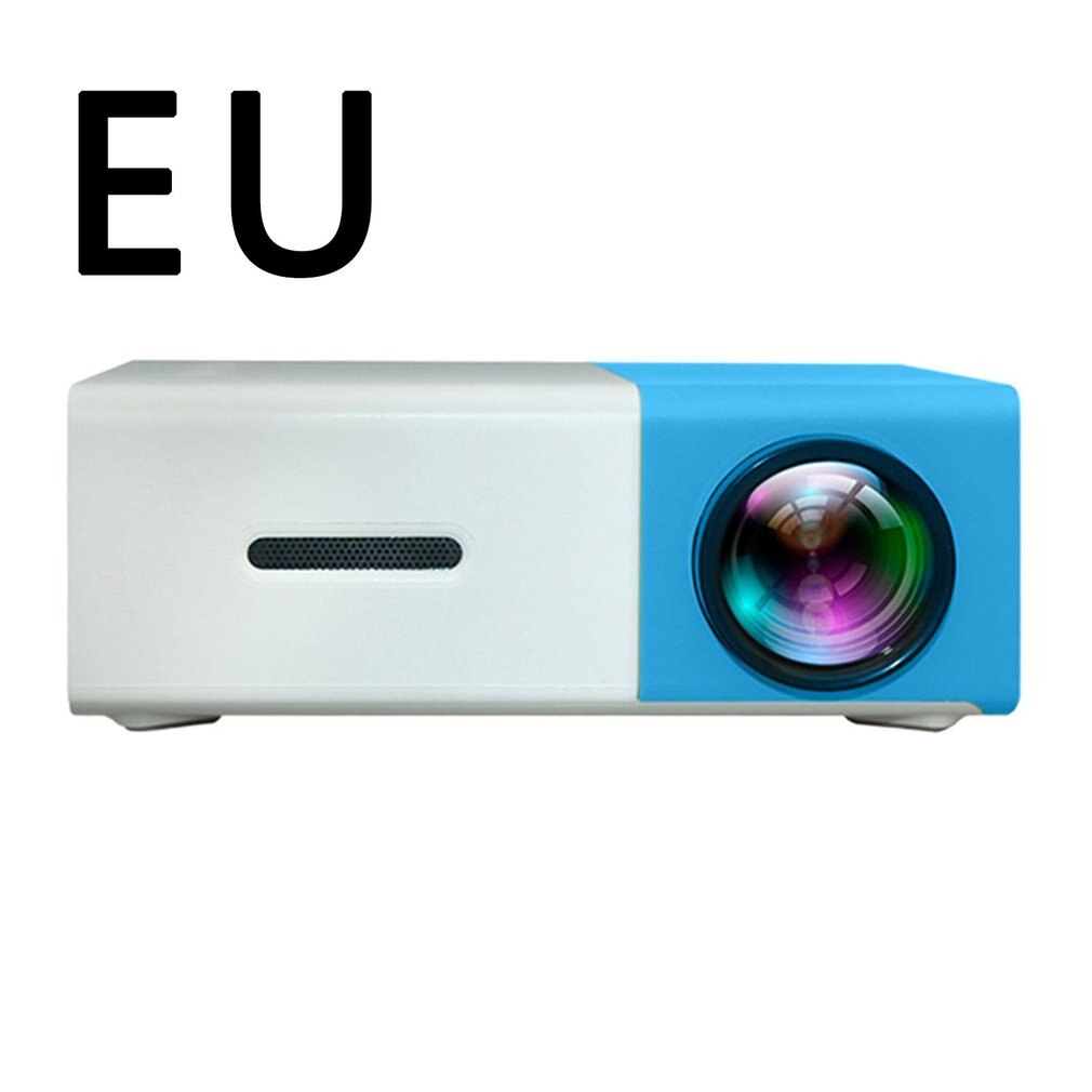 Portable Projector 3D HD LED Home Theater Cinema 1080p HDMI USB Audio Projector Yg300 Mini Projector Camara Masanori: blue dial-EU