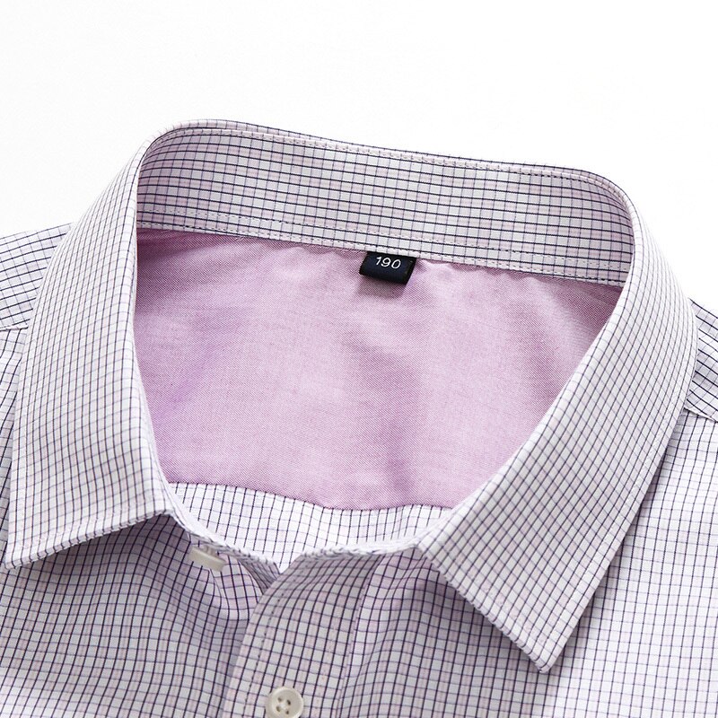 10XL 8XL 6XL 5XL camisas casuales de para hombres camisa a cuadros de manga larga camisa masculina camisa de hombre camisa de Color sólido masculina