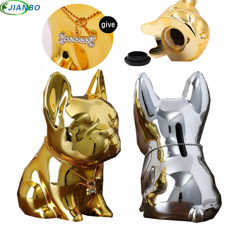 Coffre-fort discret, coffret en résine bouledogue tirelire, grande boîte à pièces pour pièces de monnaie, maison mignon, chiot, pour enfants