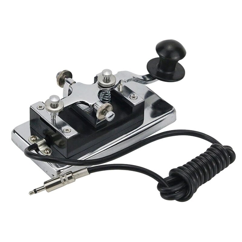 K4 Manual Telegraph Key Morse Key CW Key Fit For Shortwave Radio Morse Code Practices CW Communications: Default Title