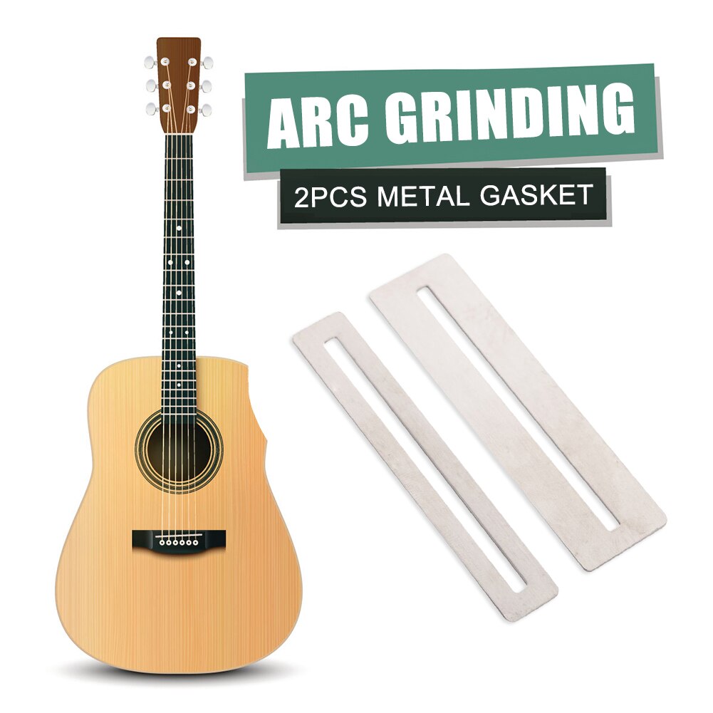 Protector de trastes de guitarra, Protector de diapasón de Metal, herramienta de juntas de molienda protectora para guitarra eléctrica, bajo, 2 uds.
