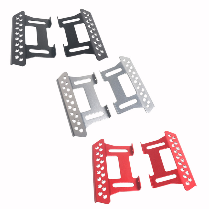 2 pcs metal side pedal plate for axial scx 10 side step sliders scale 1:10 rc crawler car part