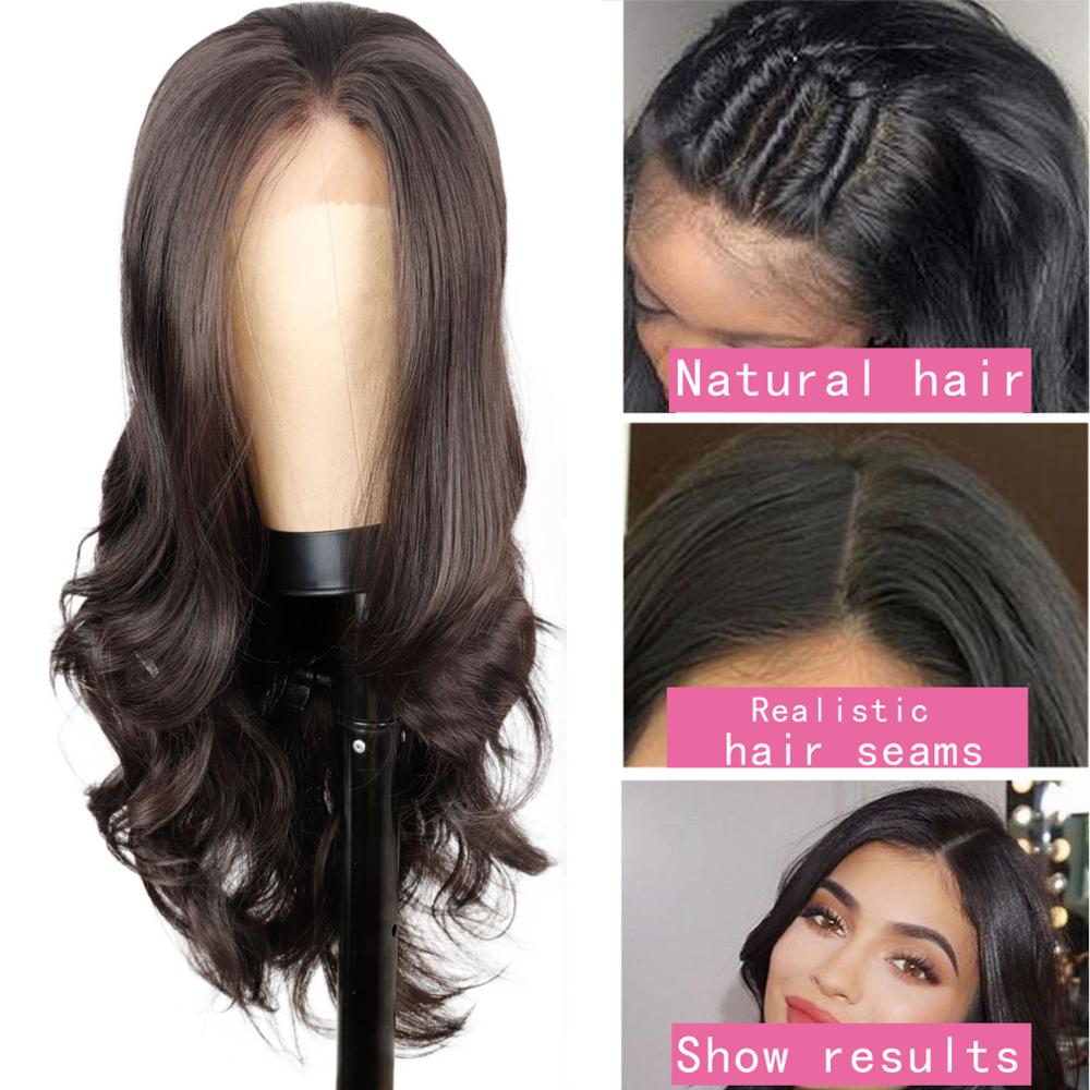 Lace Front black Wig 28 inch Long wavy ombre Blue african american Synthetic Wigs For Black Women 2 COLOUR