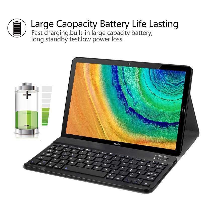 Wireless Keyboard Case Voor Huawei Matepad Pro 10.8 Tablet Bluetooth Leather Case Voor Huawei Matepad Pro 10.8 Inch + film + Pen