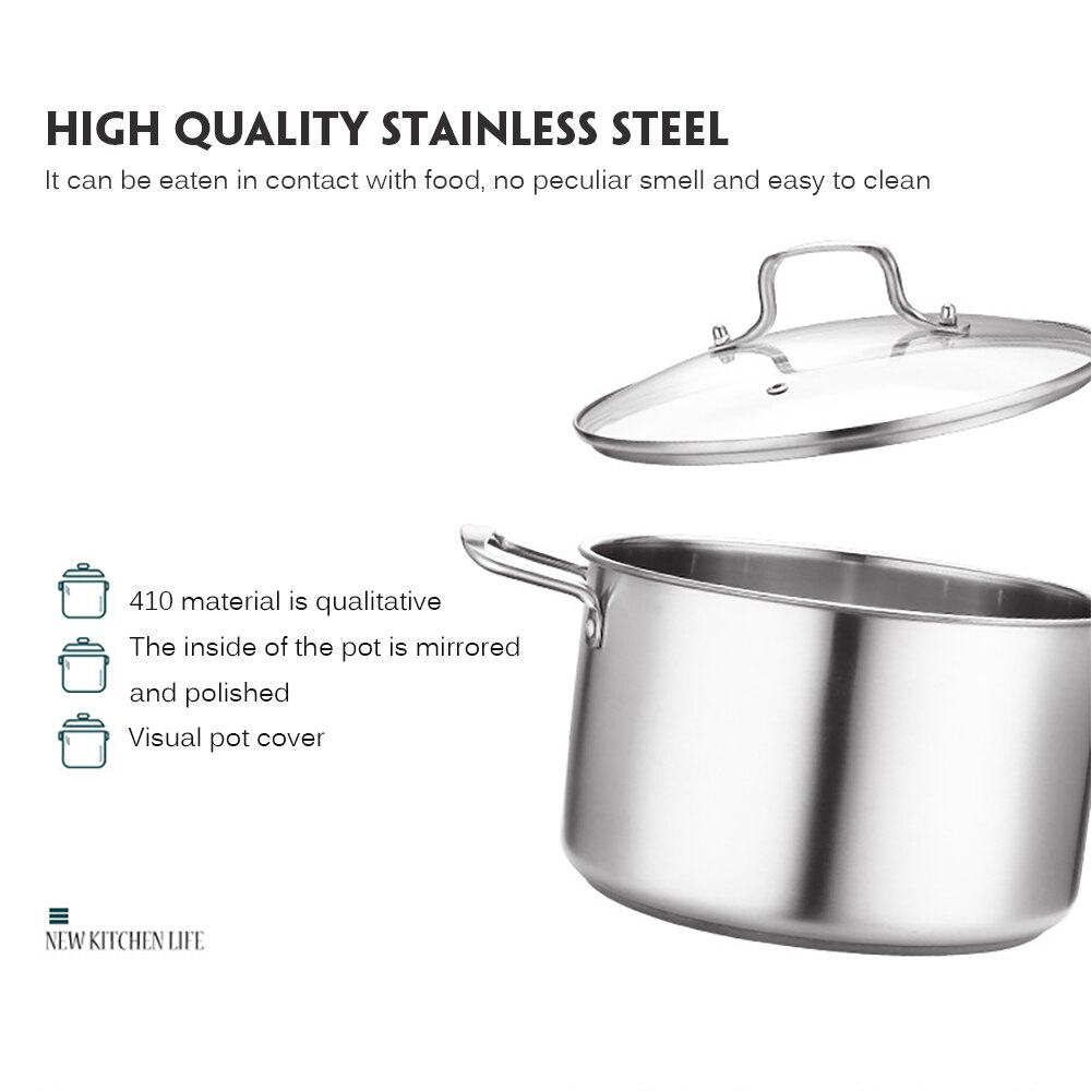 Stainless Steel Saucepan Soup Pot Dairy Saucepan And Noodle Soaking In Household Dormitory Kitchen Milk Pots Kitchen Tool