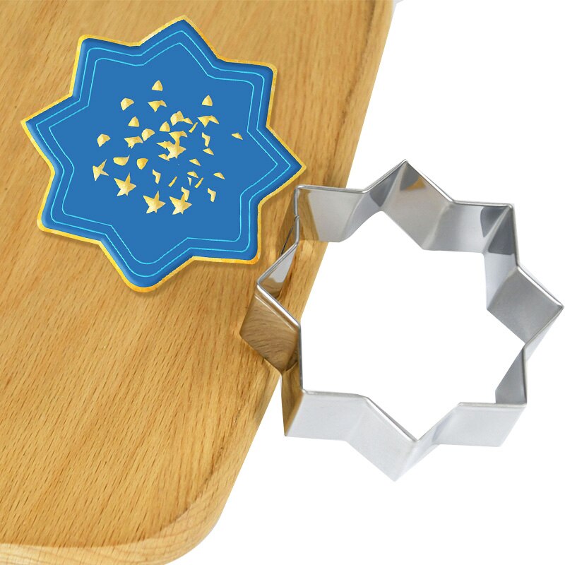 Emporte-pièce Eid Mubarak, décor de mosquée, lune, étoile, Biscuit, moule pour la maison, fête musulmane islamique, outil de cuisson DIY