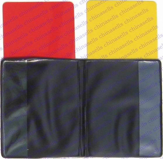 20pcs soccer champion yellow and red cards Referee special warning signs Red & yellow cards