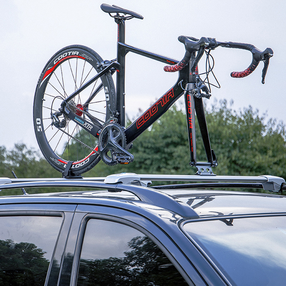 MTB Mountain Bicycle Front Fork Block Mount Rack Quick Release Carrier Fixing Clip Clamp Car Riding Storage Transportation Rack