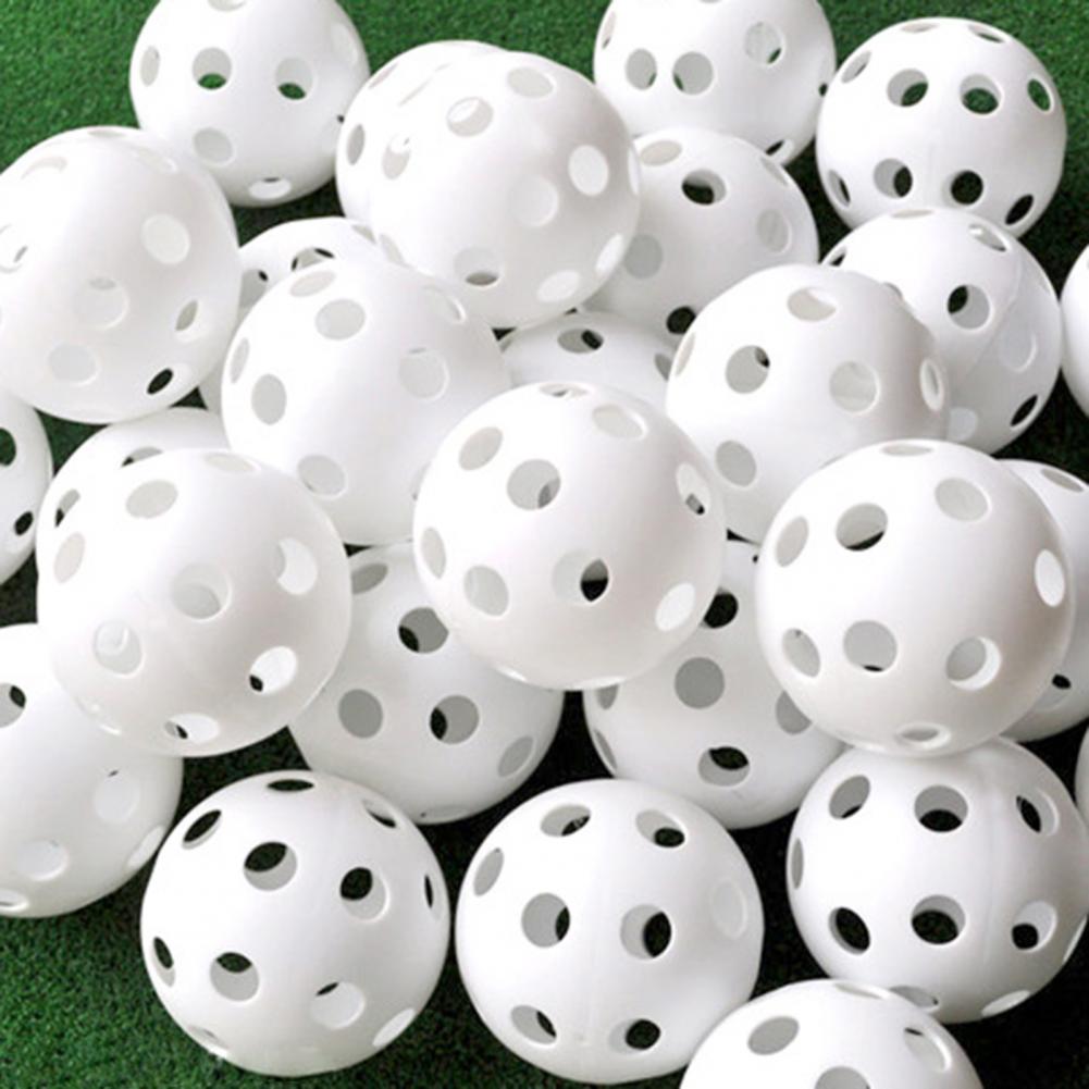 10Pcs Useful Golf Practice Balls Elastic Easy to Carry Wear Resistant Elastic Golf Light Balls