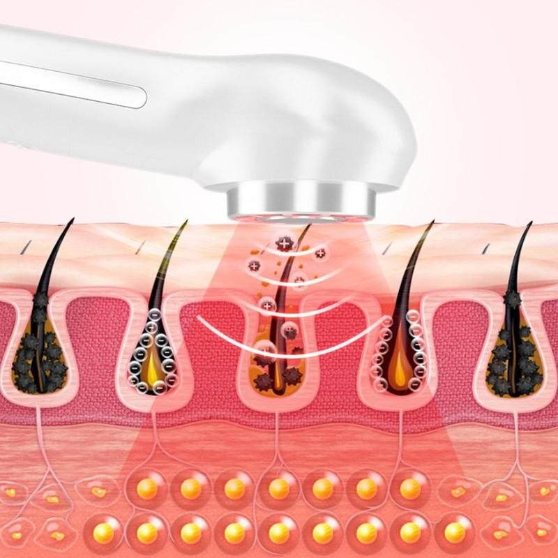 Skin Facial Massager Rejuvenation Radio Frequency 2 Light LED Face Cleaning Lifting Wrinkle Removal FR Skin Care Tools
