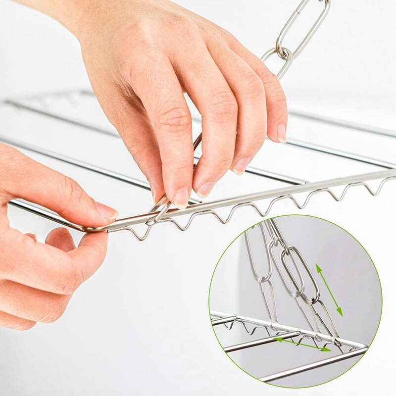 2X Multifunctional Clothes Drying Rack, Stainless Steel Laundry Garment Drying Hanger For Hanging Clothes, Towels, Socks