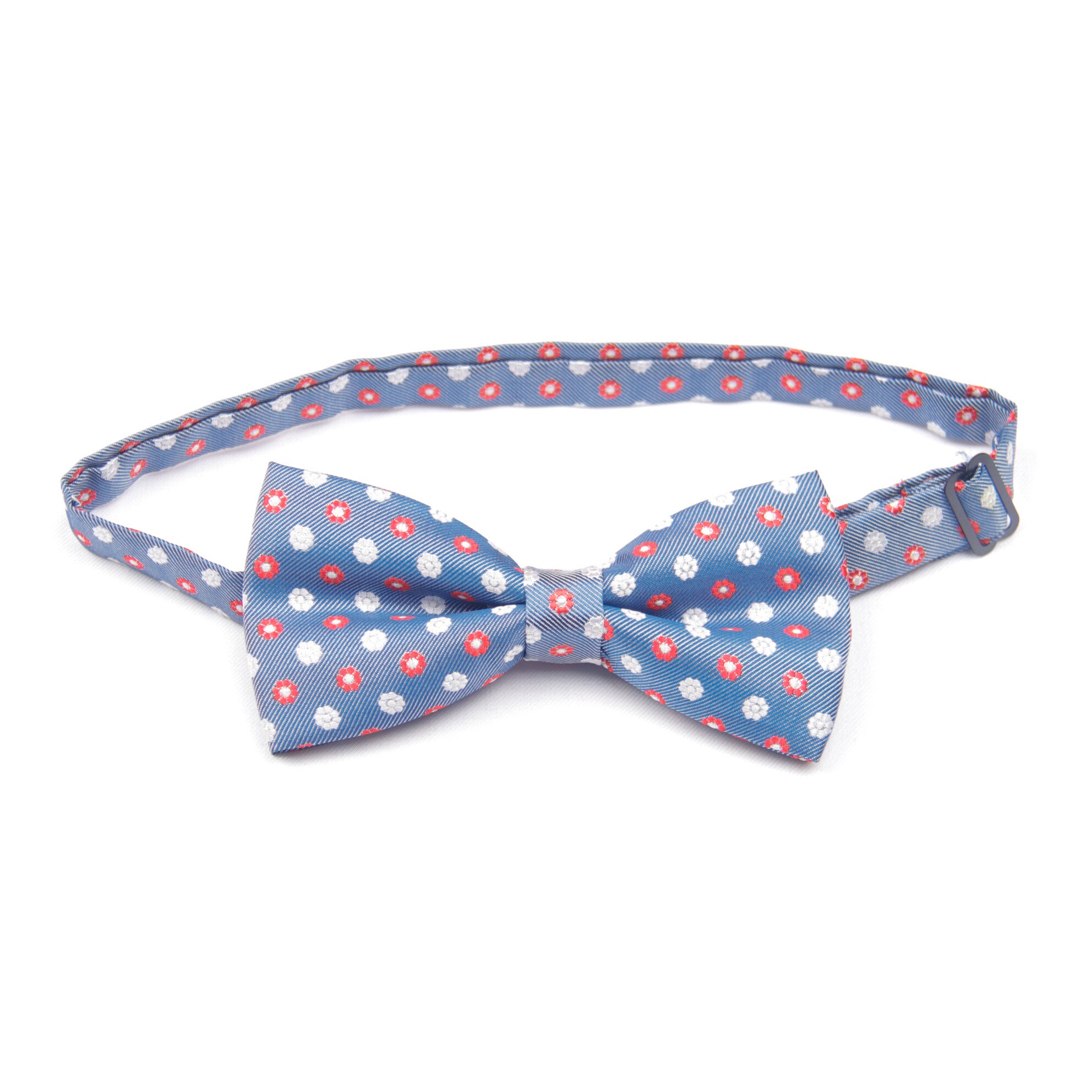 blue red dot patterned bow tie with patterns pre-tied bow ties