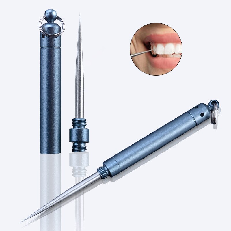 YOMDID Portable Fruit Pick Toothpick Multi-Purpose Tooth Pick Fruit Cookie Dessert Picking Tool Stick Toothpick Stainless Steel